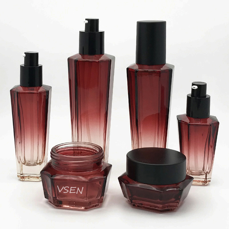 九游会·J9化妆品新款红色套装瓶子 120ml乳液按压瓶(图4)